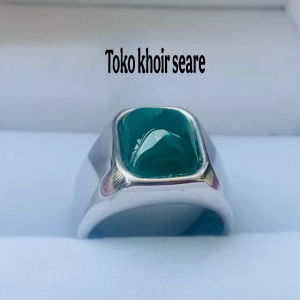 CINCIN BATU AKIK BACAN DOKO TAIWAN NATURAL KOTAK 10x12 SUPER MEWAH MINIMALIS