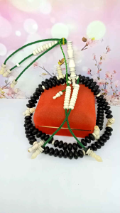 Tasbih Tijani Yuser Black Kombinasi Tulang Kerbau S59
