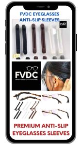 FVDC TEMPLE SLEEVES RETAINER FOR EYEGLASSES GLASSES SPECS ANTI SLIP ANTI SKID EAR