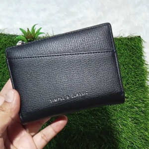 SIMPLE CLASIC dompet pendek lipat resleting kulit new import