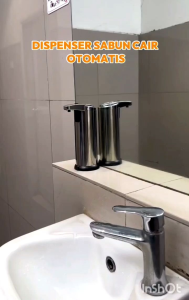 Informa - Dispenser Sabun / Hand Sanitizer / Sampo Otomatis / Auto Soap Dispenser Lalina 250 ML - Silver