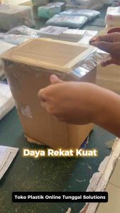 Lakban Bening/ Coklat 100 YARD. Lebar 45 mm. Tebal 45 mikron. OPP Tape. Lakban kuat lakban kualitas bagus lakban murah lakban packing lakban olshop packing tape lakban tebal jual lakban malang lakban termurah lakban jawa timur COD gratis ongkir