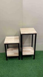 ชั้นวางของอเนกประสงค์ 2 ชั้น หน้าไม้ยางพาราเกรด A แข็งแรง รับน้ำหนักได้เยอะ มีทั้งหมด6สี ขนาด 35x35x50cm.และ35x35x75cm.