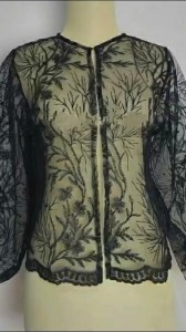 Outer crop full brukat premium Di hiasi Mutiara