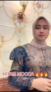 Gamis Dress SLAFINA LD110cm tille spangle n tille bordir