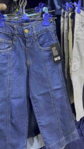 Khaifashion High Waist Baggy Pants for Kids girl High Quality Overruns made in Bangkadesh