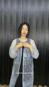 Outer Zeea Brukat Ethnic Sapto Tunik Brokat Kondangan Full Payet / outer brukat motif Random