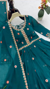 ( PRE- ORDER) NEW ARRIVALS GOWN WITH SHARARA AND DUPATTA(ETA: 10 DAYS)