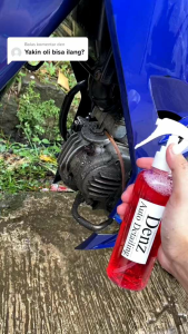 pembersih kerak mesin motor Denz auto detailing