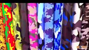 camouflage camo vinyl sticker wrap -adhesive -stretchable -washable -waterproof standard size 150cm x 30cm