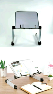 Stand Meja Lipat Baca Al Quran Kitab Buku Alumunium Rotasi 360 Derajat Book Reading Shelf 360 Degree