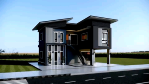 แบบบ้านโมเดิร์น 2 ชั้น