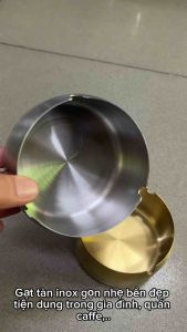 Gạt tàn inox gọn nhẹ bền đẹp tiện dụng trong gia đình quán caffe.. giá siêu rẻ.