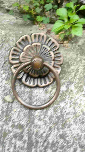 Tarikan Pintu Gebyok Kuningan Motif Gby 013 Antik 2 Pcs