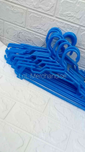 Round Hanger set of (12pcs.)  Virgin Plastic.  Multi color pastel  L36cmxW18cm