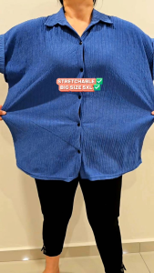 Women Blouse Collar Design Plain Plus Size Good Quality