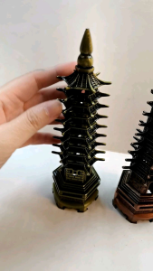 Vintage Model World’s Famous Landmark Wenchang Tower of Hainan China Home and Office Display