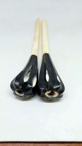 Sedotan Tulang Kerbau Kombinasi Tanduk Model Belimbing 18cm