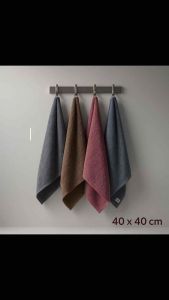 Lap Tangan Gantung Serbet Handuk Warna Polos Chalmer 40x40cm Lap Piring Dapur