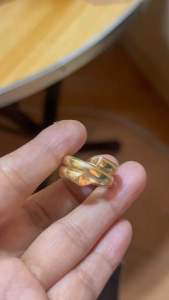 US 10k gold filled snake ring (makapal)