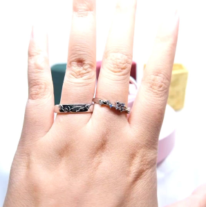 Cincin Couple Silver Adjustable: Aksesoris Pria & Wanita 925 Perak