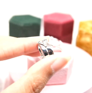 Cincin Couple Silver Adjustable S15 | Pasangan | Nikah | Lamaran | Hadiah | Tunangan 925 Perak | Aksesoris Pria Wanita