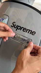 (D056) สติกเกอร์ไดคัท Coleman โคลแมน สติกเกอร์ PVC งานตัดสวยคม ทนแดดจัด กันน้ำได้ดี (สินค้าคุณภาพ)