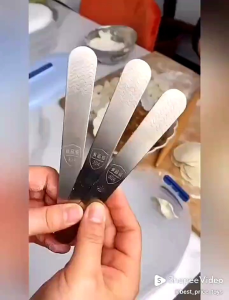 Spatula Mini Sendok Mengisi Pangsit Stainless Steel Spatula Penghalus Cream Kue