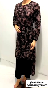 Gamis Sheena Dress Muslim Plisket