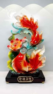 Tượng Cá Chép Song Ngư Nhả Ngọc Tượng Decor Trang Trí Nhà Cửa Quà Tặng Tân Gia Khai Trương Sinh Nhật ý Nghĩa