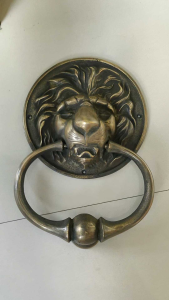 Ketukan Pintu Kuningan Antik Motif Singa Jumbo 165 cm 1 Pcs