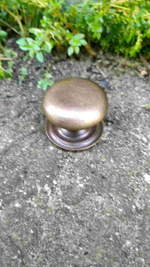 Knob Laci Lemari Meja Kuningan Antik Motif Jamur 3 cm Antik 1 Pcs