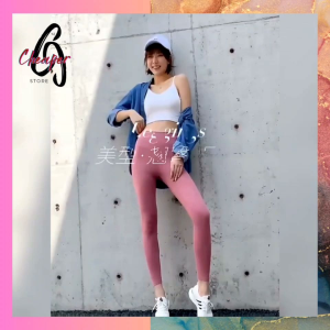 Sport Fitness Women Long Leggings Solid Color Super Elastic