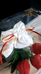 ( promo ) box hantaran seserahan pernikahan frame fiber 1 set isi 4 tutup mika mewah
