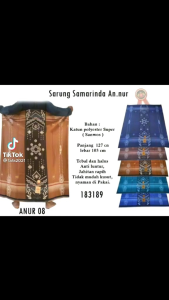 (COD) Sarung HDS AN-NUR HMM Motif Polos & Motif Tumpal Bhs