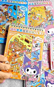 สมุดสติ๊กเกอร์ ได้ 8แบบ ลายไม่ซ้ำ สติ๊กเกอร์ตกแต่งห้อง ลายการ์ตูน น่ารักๆ ของเล่น3D  สติ๊กเกอร์ตุ๊กตา เสริมจินตนาการ พร้อมส่ง