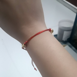 Vòng tay chỉ đỏ chuông vàng  có thể điều chỉnh  thủ công dây đeo tay bện  vòng tay cặp đôi quà lưu niệm may  mắn dành cho phụ nữ và nam giới