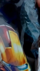 Kaos Ironman Tony Stark HER-176 Baju Superhero Warna Hitam Cotton Combed 24s