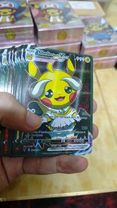 55 Pcs Ultra Rare Pokemon Cards HP 999 Pikachu Vcos Holographic Cards  Recommended Collection Cosplay Rare Holo Cards Cosplay55 Pokemon Game Cards  - Lazada | Lazada PH