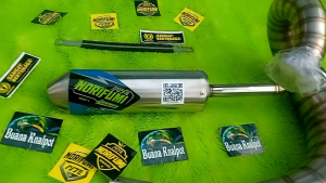 KNALPOT NORIFUMI ROCKET 4 STAINLESS KNALPOT NORIFUMI ROCKET 4 NINJA TRAIL KTM TRAIL FULL SYSTEM FULL STAINLESS FULL STENLIS PNP