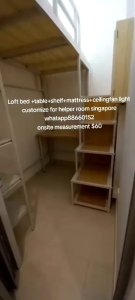 Loft bed customize for helper room singapore/store room/bomb shelter/unity/helper room