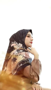 Hijab Umama Scarves/ Jilbab Kerudung Segiempat Hijab Umama Scarves Voal Eco Digital
