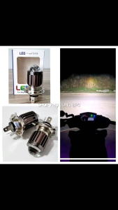 Đèn pha LED siêu sáng bi cầu HIKO 2 màu ( loại lớn ) 3 chân H4 lắp cho Wave RS Sirius Winner Exciter Vision