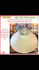 Chóp Nón Ngựa Phú Gia MẠ VÀNG– ĐƯỢC LÀM NGHỆ NHÂN QUỐC GIA CHẠM KHẮC THỦ CÔNG