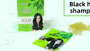 [Ready Stock] Fast Black Hair Color Shampoo Each Pouch 30ml (1box/10Pcs)