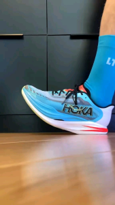 Sepatu Hoka Cielo X1 2.0 Running Frost / Black (1162053FC) Olahraga