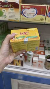 Siro Ho VIC Hỗ Trợ Giảm Ho Đau Đầu Hắt Hơi Sổ Mũi Cảm Lạnh Hộp 12 Gói