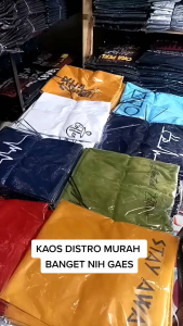 kaos pria / wanita 100 ribu dapat 7 pcs distro