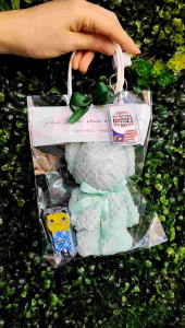 [ Ready Stock ] Nurse Day Gift Thank You Nurse Hadiah Hari Jururawat Cute Face Towel Bear with Mini Nail Clipper 护士节礼物