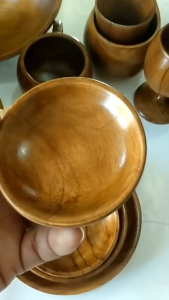 piring kecil kayu jati piring tatakan piring roti kayu jati lepek kayu jati